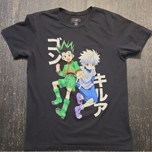 Hunter x Hunter Graphic Tee Kids Medium Black Anime Shirt